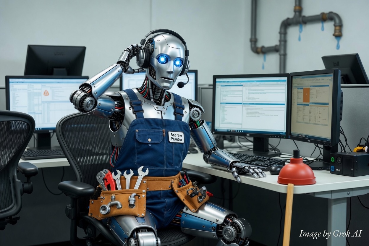 The Plumber, The Chatbot and Me